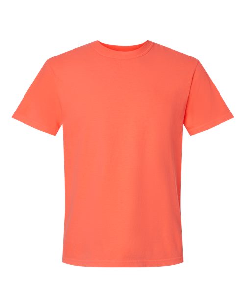 Comfort Colors 1717 Garment-Dyed Heavyweight T-Shirt in Neon Red Orange