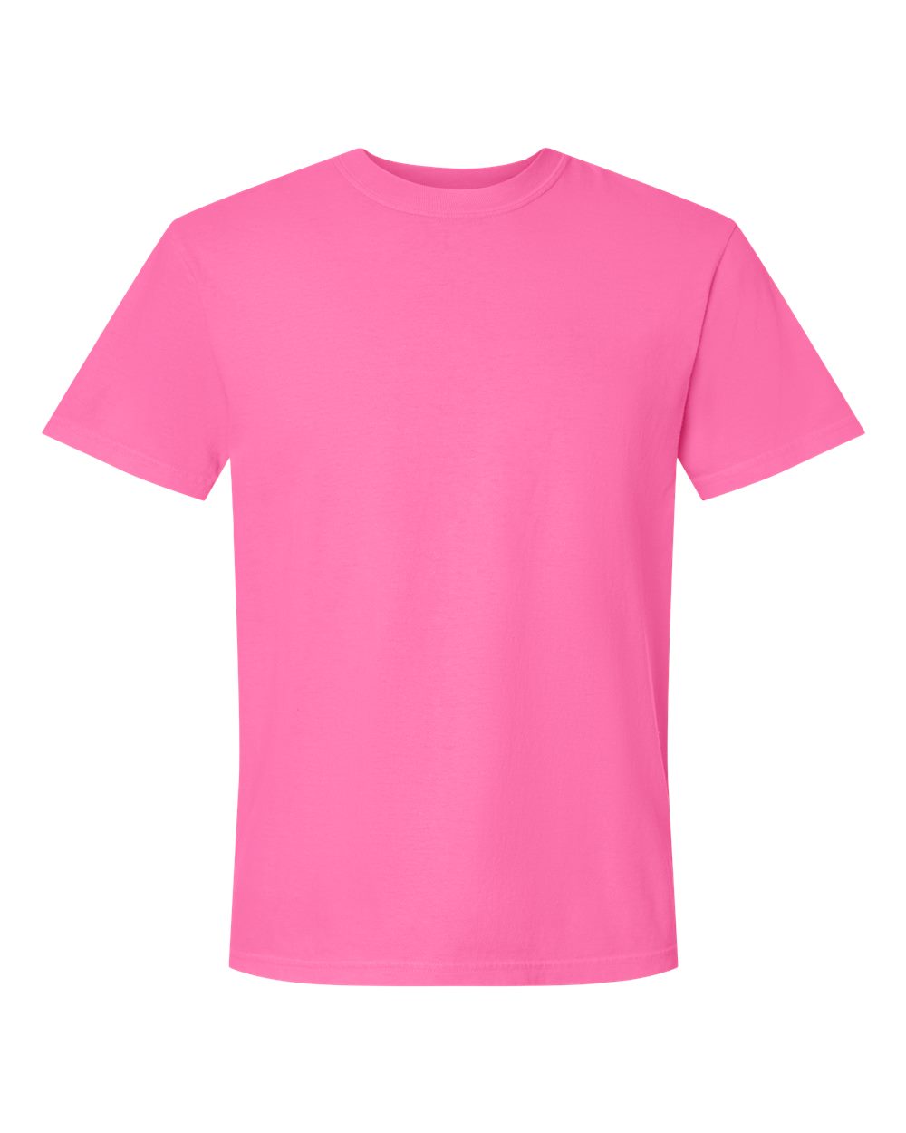 Comfort Colors 1717 Garment-Dyed Heavyweight T-Shirt in Neon Pink