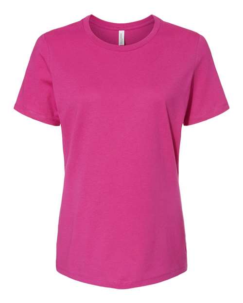 BELLA+CANVAS 6400 Women's Relaxed Jersey T-Shirt in Berry