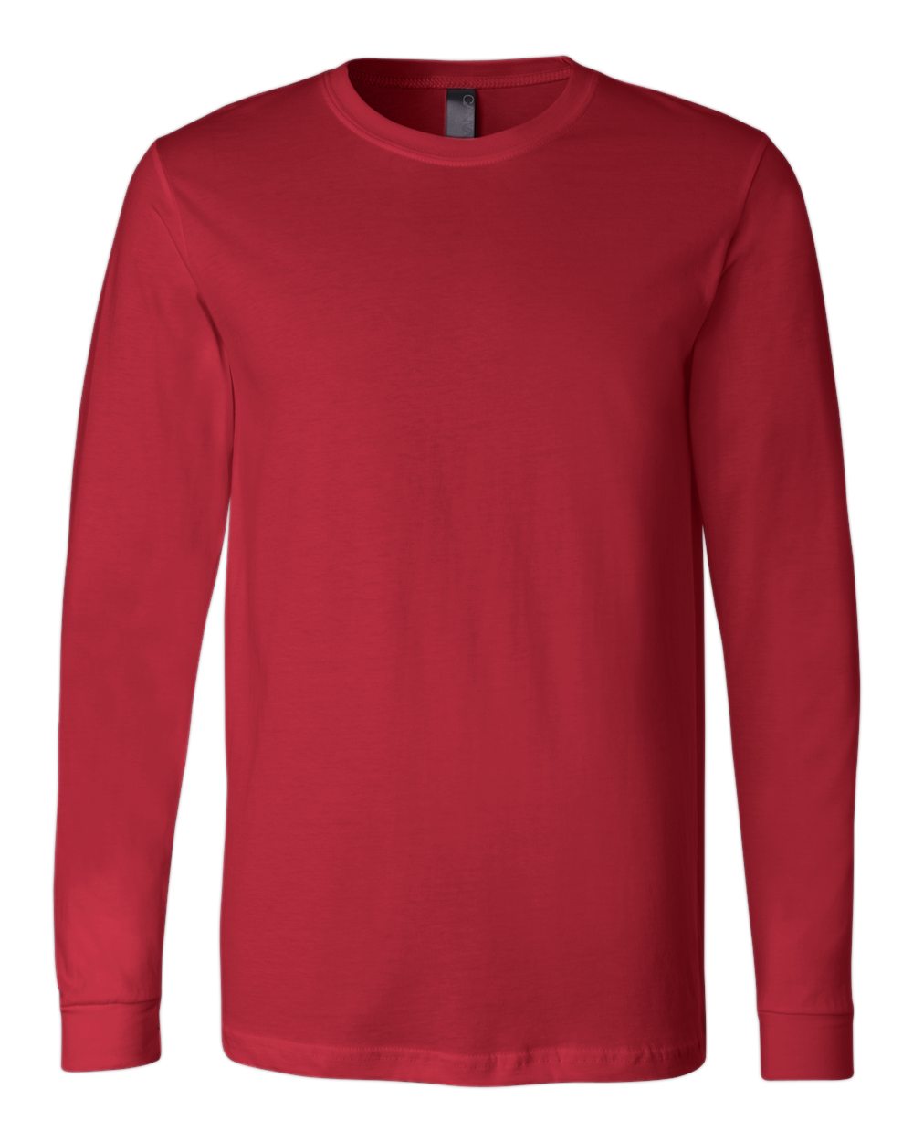 BELLA+CANVAS 3501 Jersey Long Sleeve T-Shirt in Red