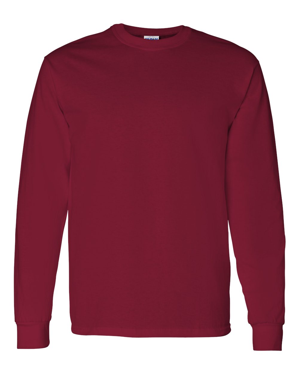 Gildan 5400 Heavy Cotton Long Sleeve T-Shirt in Cardinal Red
