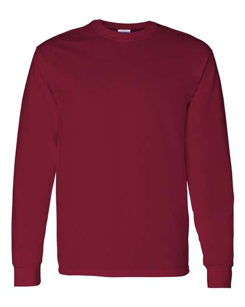 Gildan 5400 Heavy Cotton Long Sleeve T-Shirt in Cardinal Red