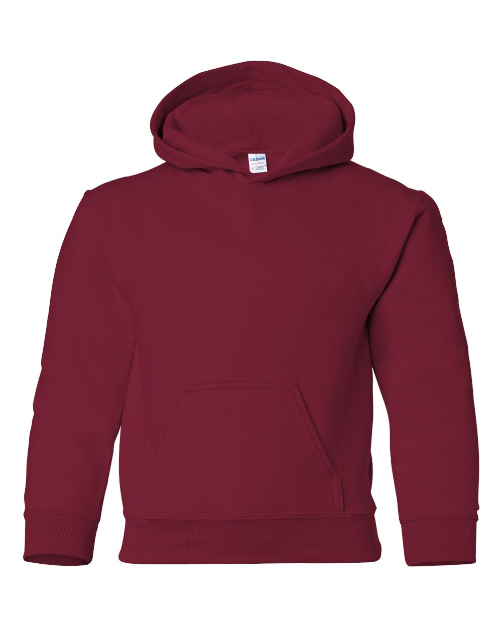Gildan Youth Heavy Blend Hooded Sweatshirt 18500B in Cardinal Red