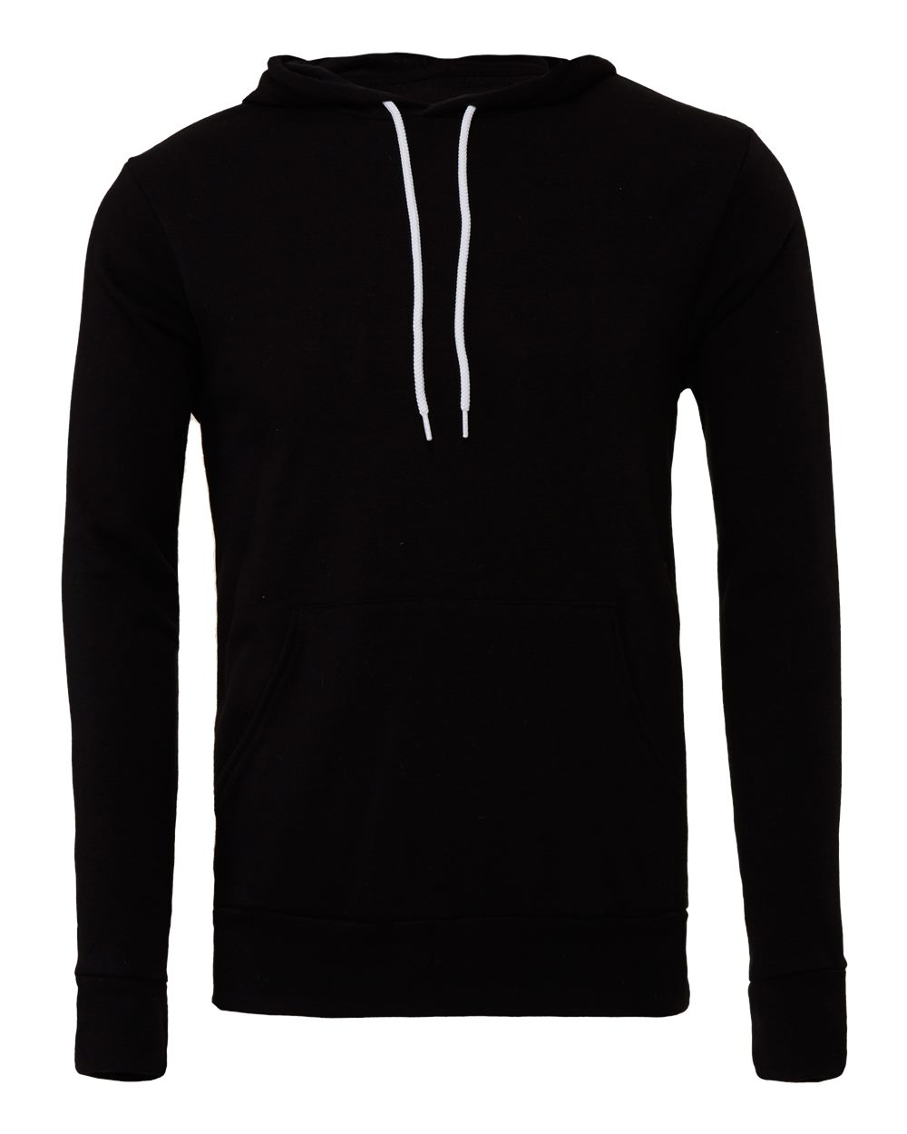 BELLA+CANVAS Sponge Fleece Pullover Hoodie 3719 in Black