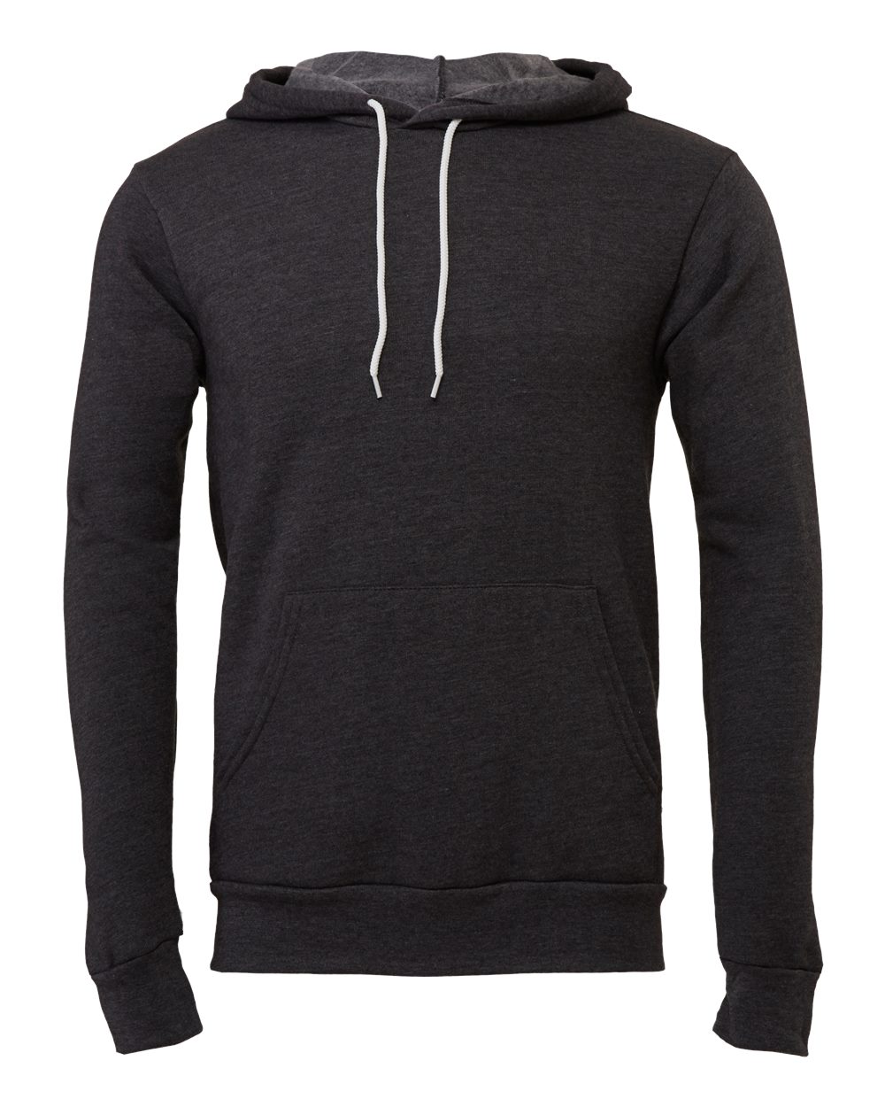 BELLA+CANVAS Sponge Fleece Pullover Hoodie 3719 in Dark Grey Heather
