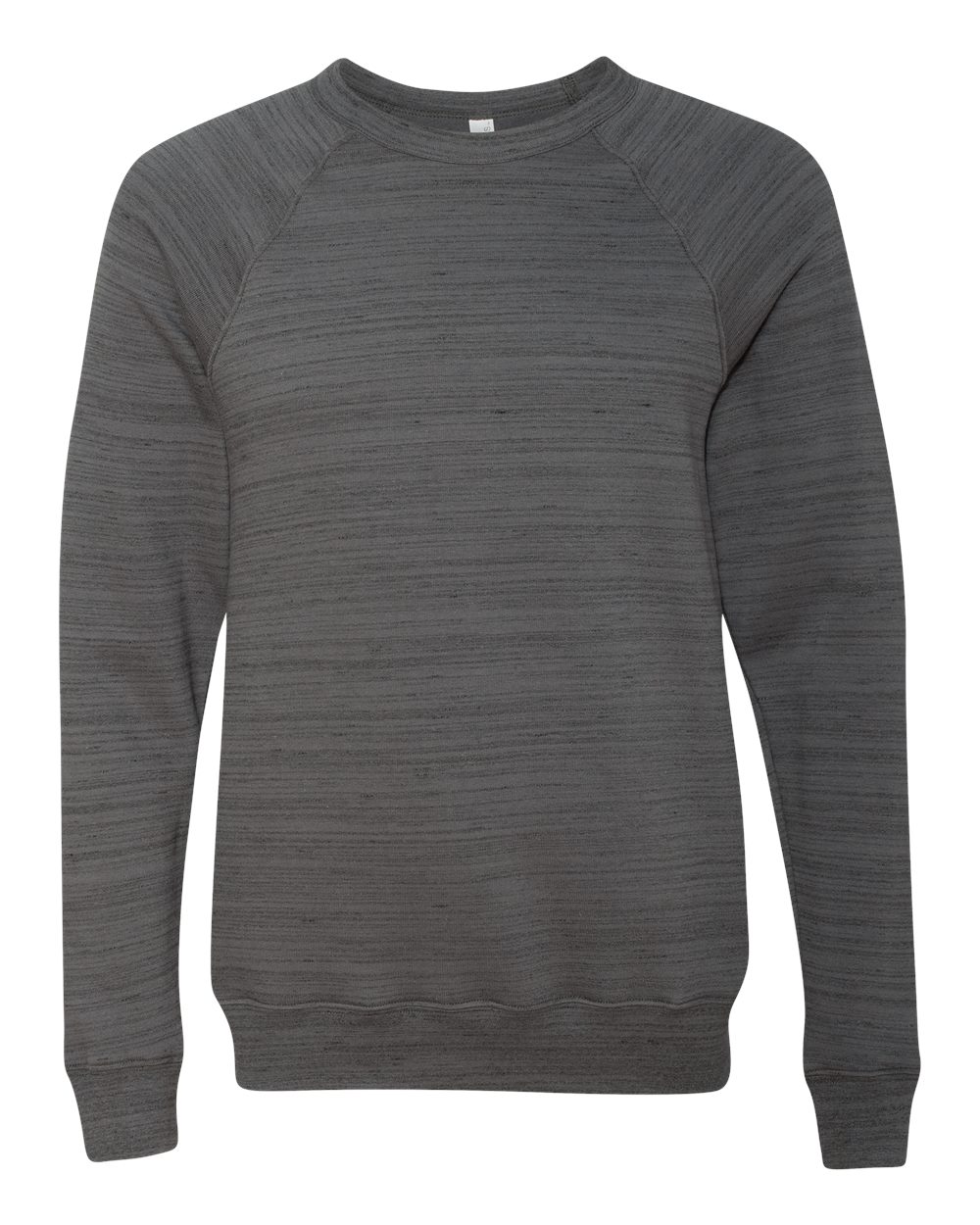 BELLA+CANVAS Sponge Fleece Raglan Crewneck 3901 in Dark Grey Marble