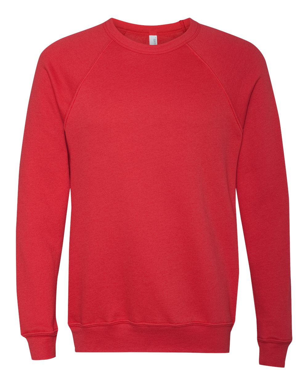 BELLA+CANVAS Sponge Fleece Raglan Crewneck 3901 in Red