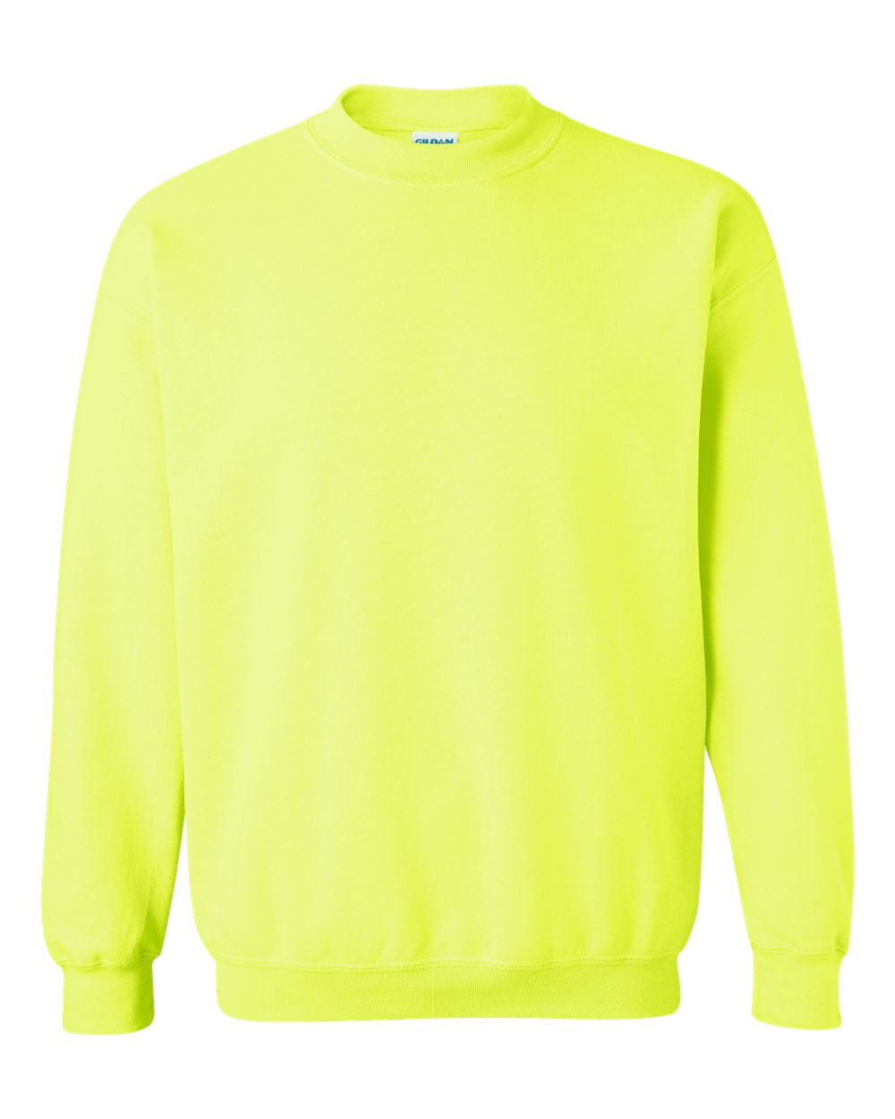 Gildan Heavy Blend Crewneck Sweatshirt 18000 in Safety Green