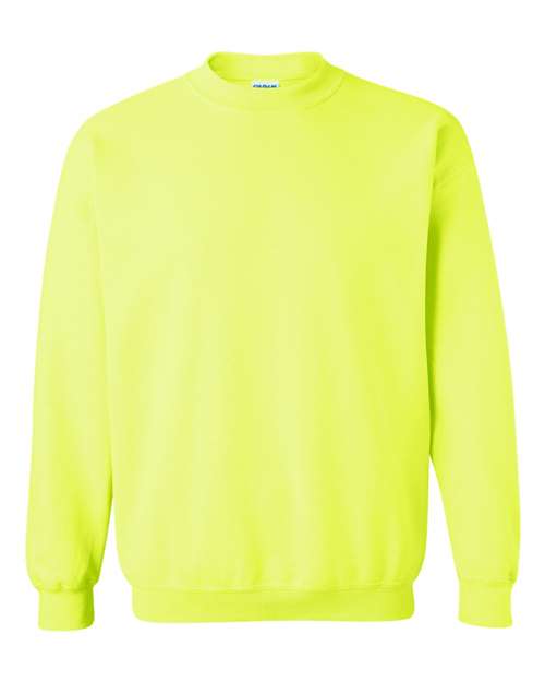 Gildan 18000 Heavy Blend Crewneck Sweatshirt in Safety Green