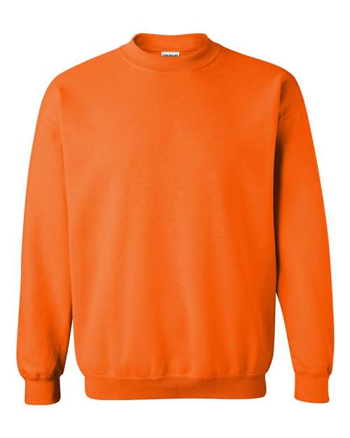 Gildan 18000 Heavy Blend Crewneck Sweatshirt in Safety Orange