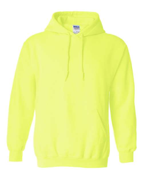 Gildan 18500 hooded sweatshirt in Safety Green