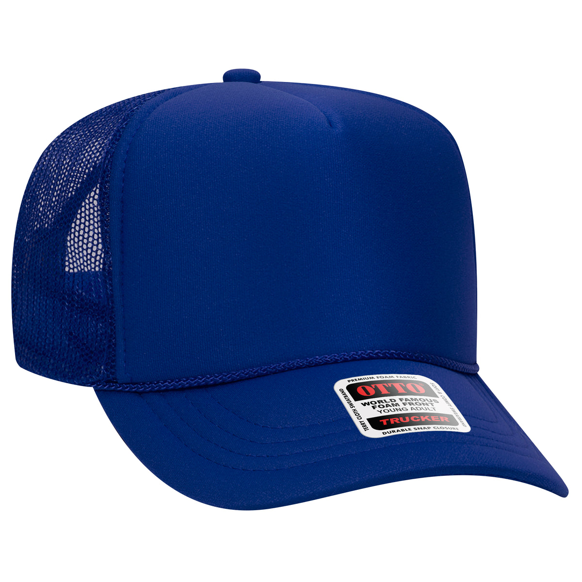 OTTO 39-165 5 Panel High Crown Mesh Back Trucker Hat
