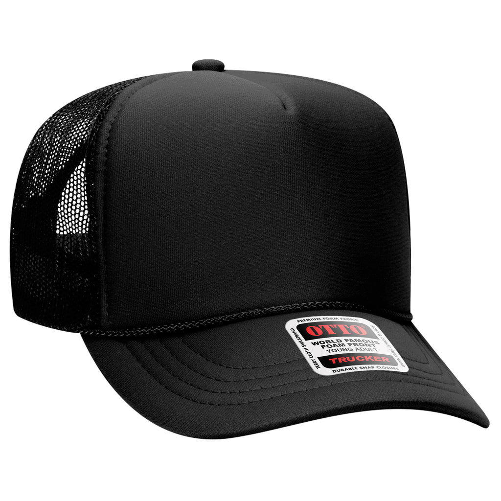 OTTO 39-165 5 Panel High Crown Mesh Back Trucker Hat