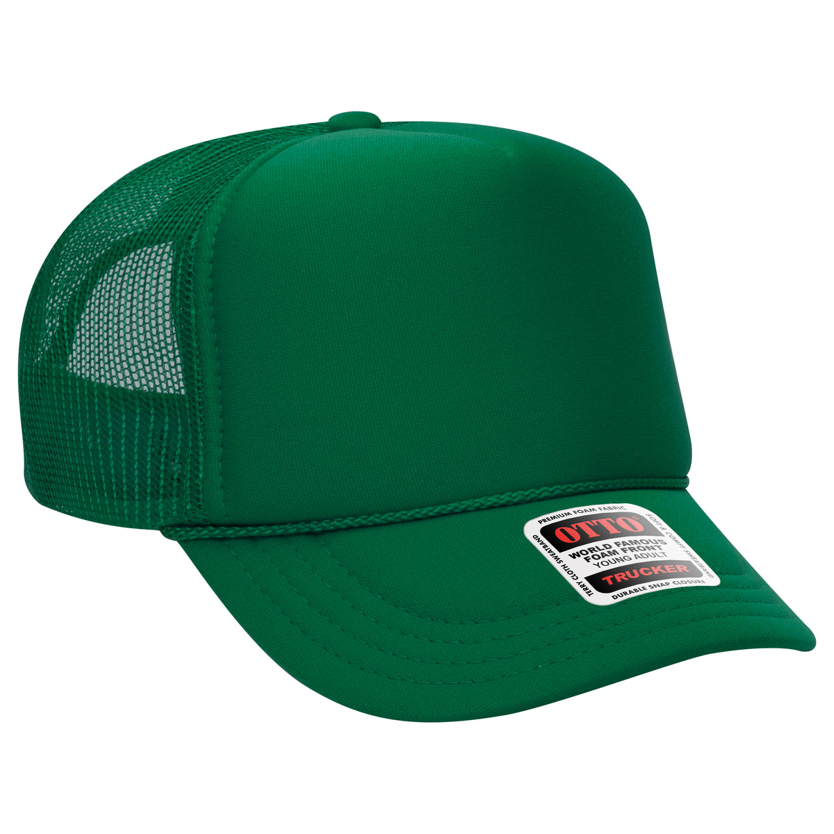 OTTO 39-165 5 Panel High Crown Mesh Back Trucker Hat