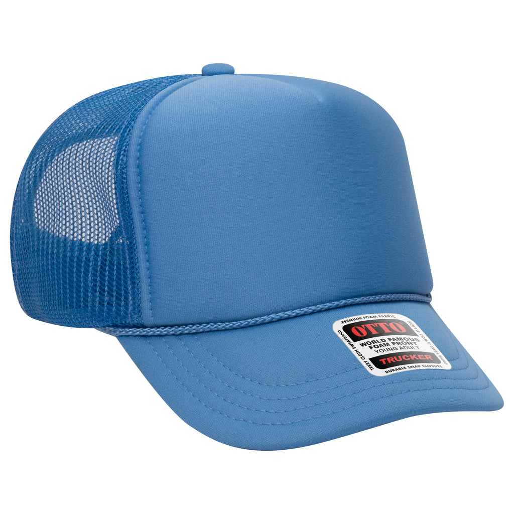 OTTO 39-165 5 Panel High Crown Mesh Back Trucker Hat