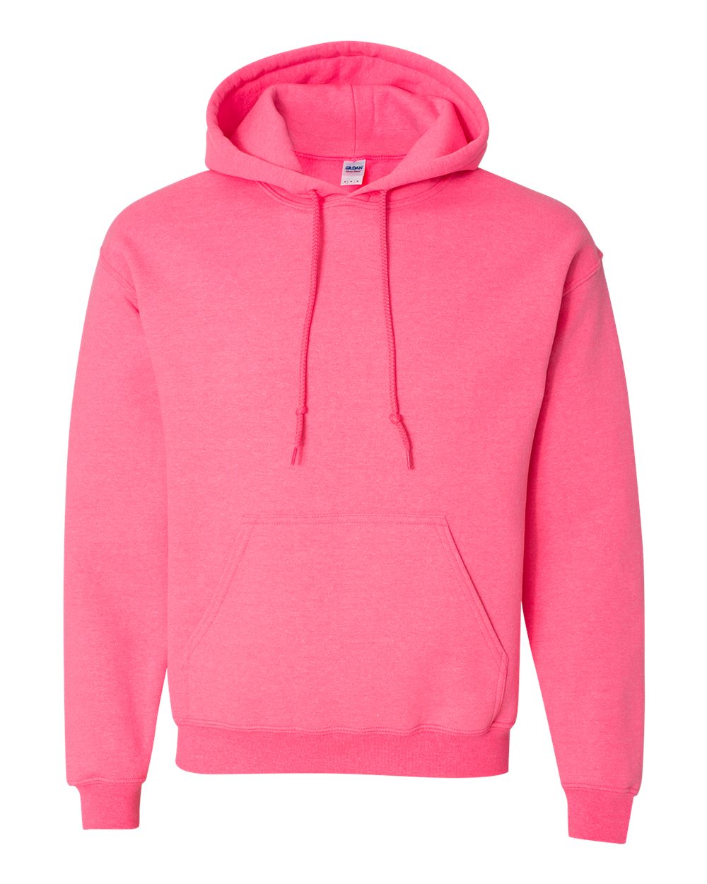 Gildan Heavy Blend Hooded Sweatshirt 18500 in Safety Pink