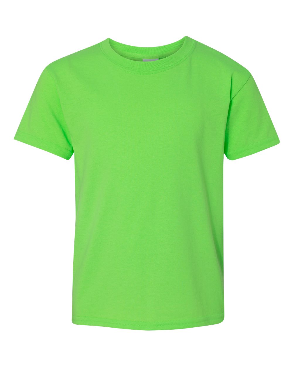 Gildan 5000B Heavy Cotton Youth T-Shirt in Neon Green