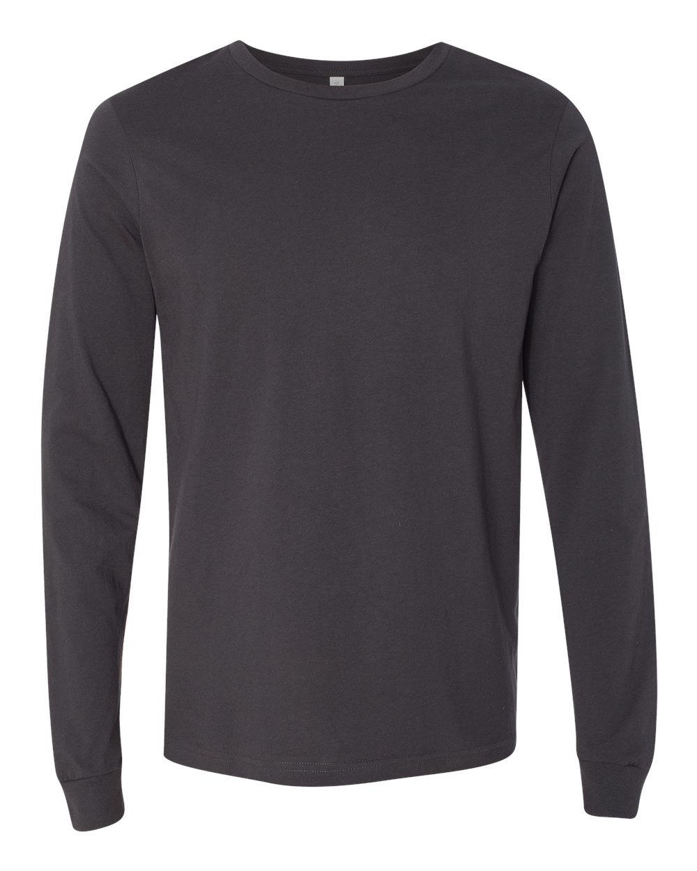 BELLA+CANVAS 3501 Jersey Long Sleeve T-Shirt in Dark Grey