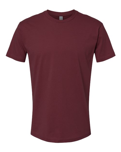 Next Level 3600 Unisex Cotton T-Shirt in Maroon