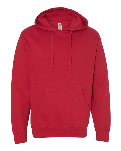 Independent Trading SS4500 Midweight Hooded Sweatshirt in Red