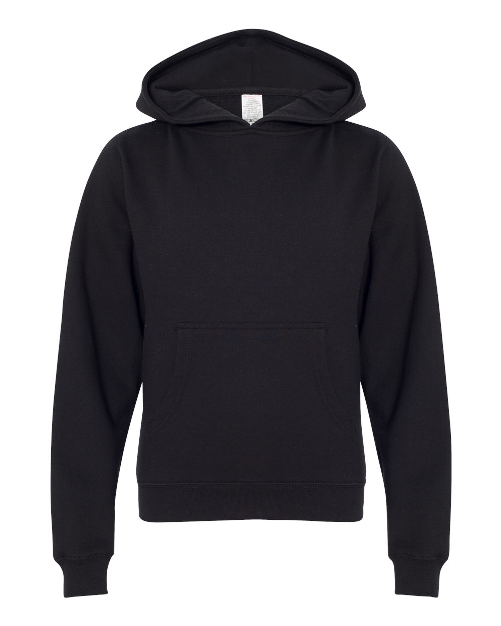 Independent Trading Co. Youth Midweight Hooded Sweatshirt SS4001Y in Black