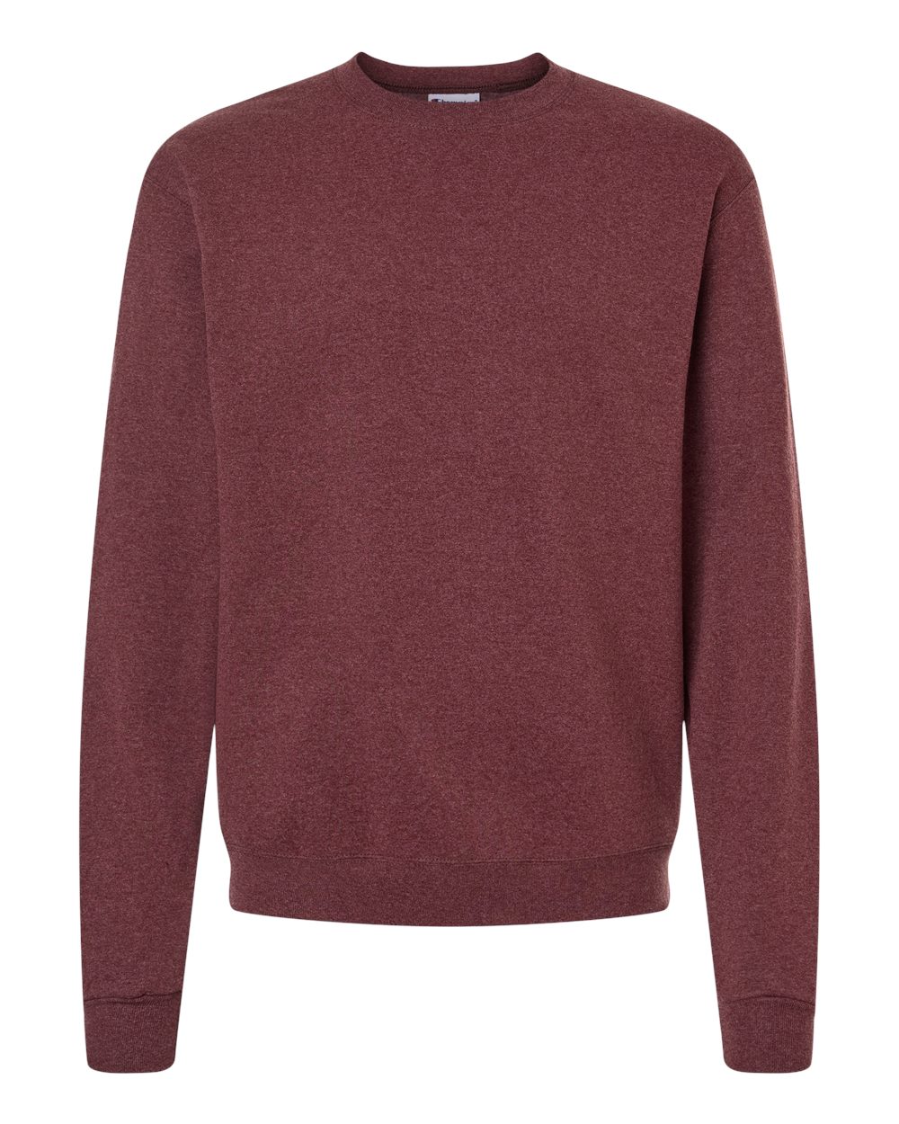 Champion Powerblend Crewneck Sweatshirt S600 in Maroon Heather
