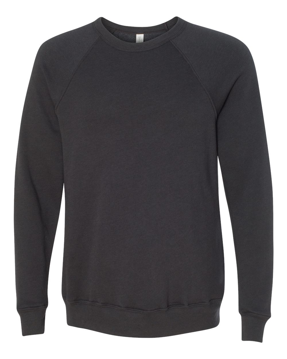 BELLA+CANVAS Sponge Fleece Raglan Crewneck 3901 in Dark Grey