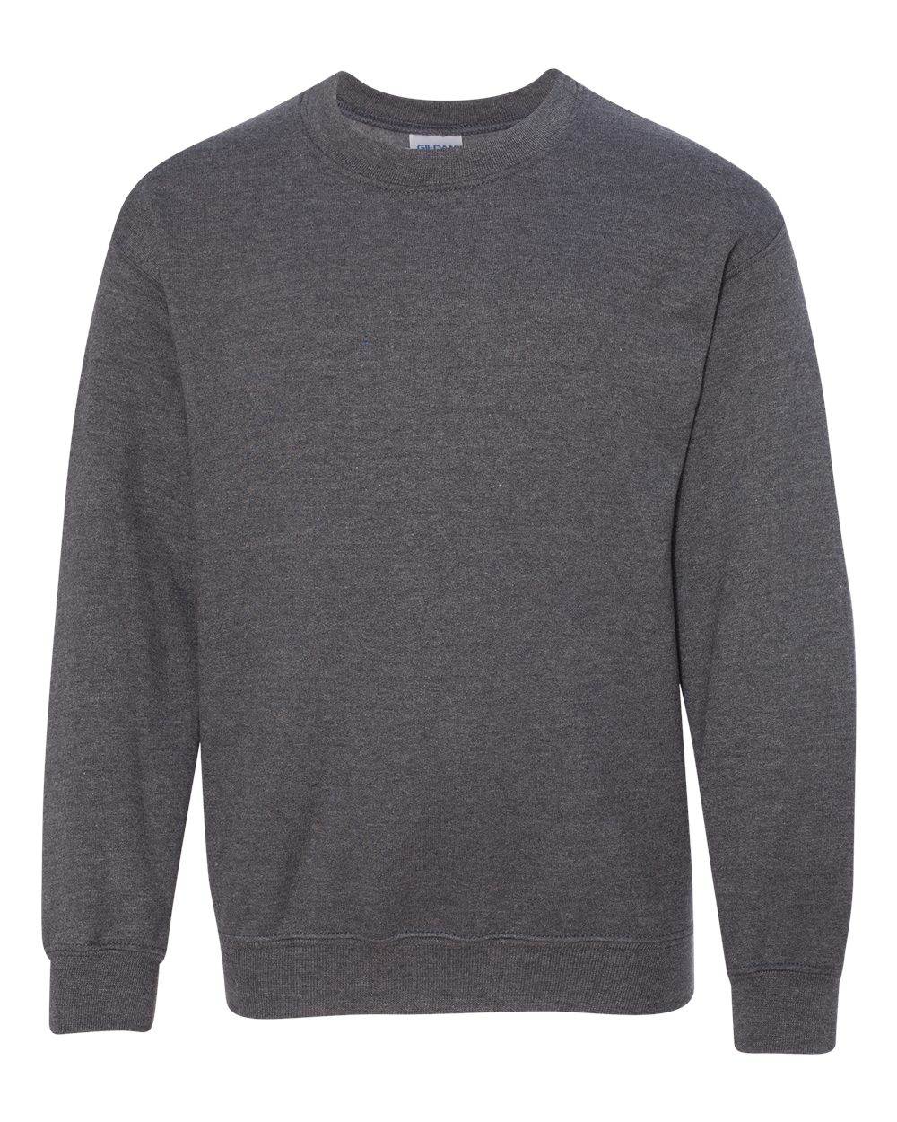 Gildan Youth Heavy Blend Crewneck Sweatshirt 18000B in Dark Heather