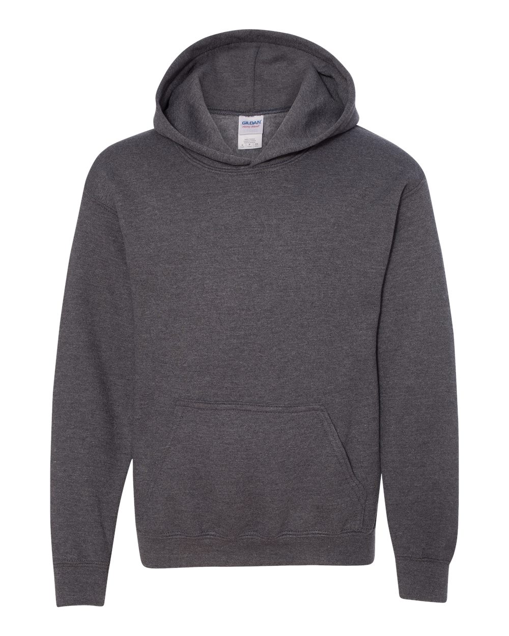 Gildan Youth Heavy Blend Hooded Sweatshirt 18500B in Dark Heather