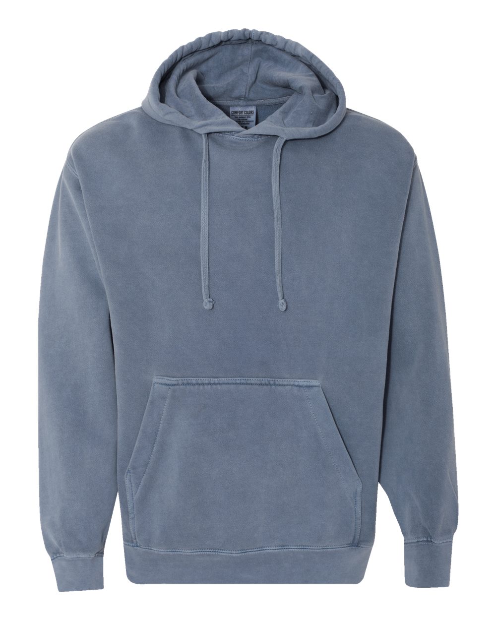 Comfort Colors Garment-Dyed Hooded Sweatshirt 1567 in Blue Jean
