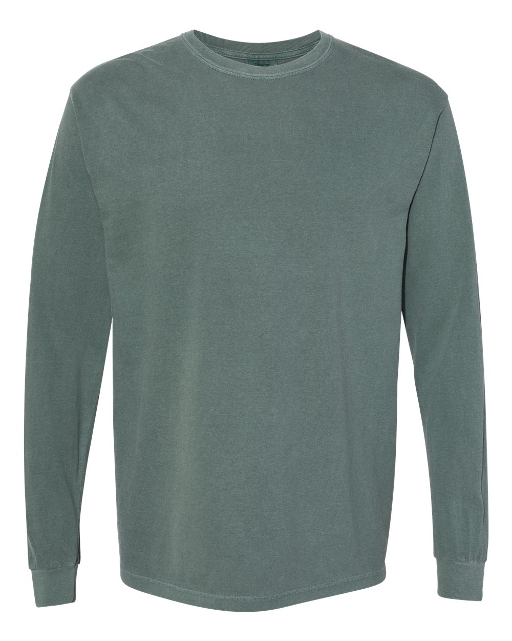 Comfort Colors 6014 Garment-Dyed Long Sleeve T-Shirt in Blue Spruce