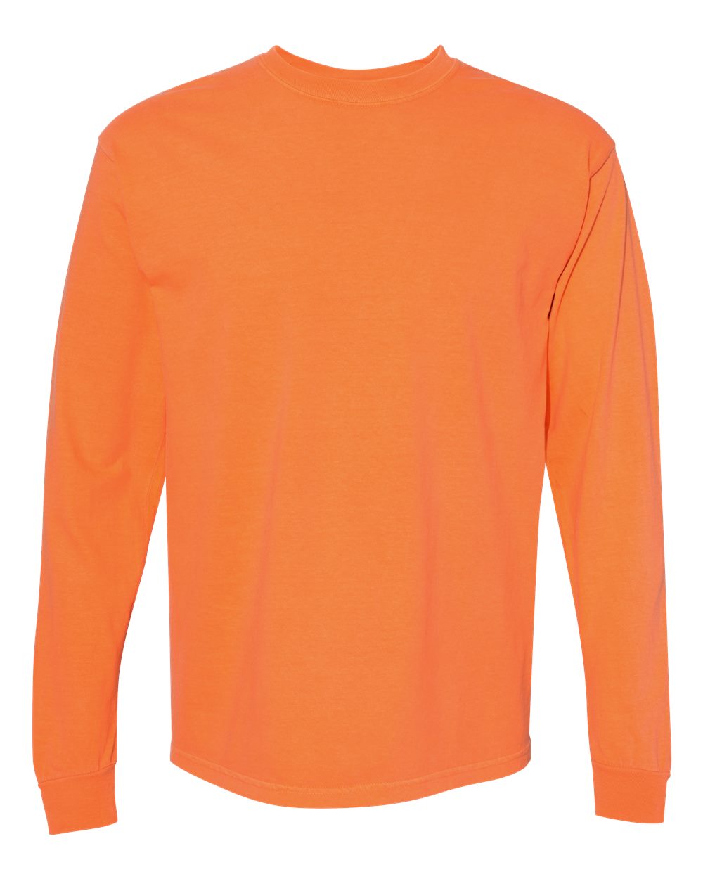 Comfort Colors 6014 Garment-Dyed Long Sleeve T-Shirt in Burnt Orange