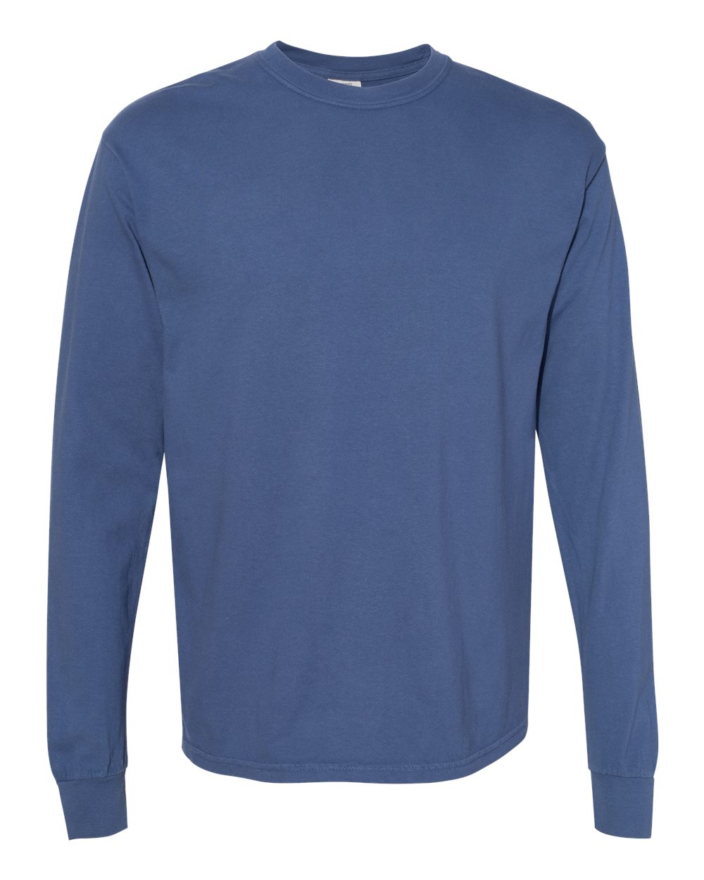 Comfort Colors 6014 Garment-Dyed Long Sleeve T-Shirt in China Blue