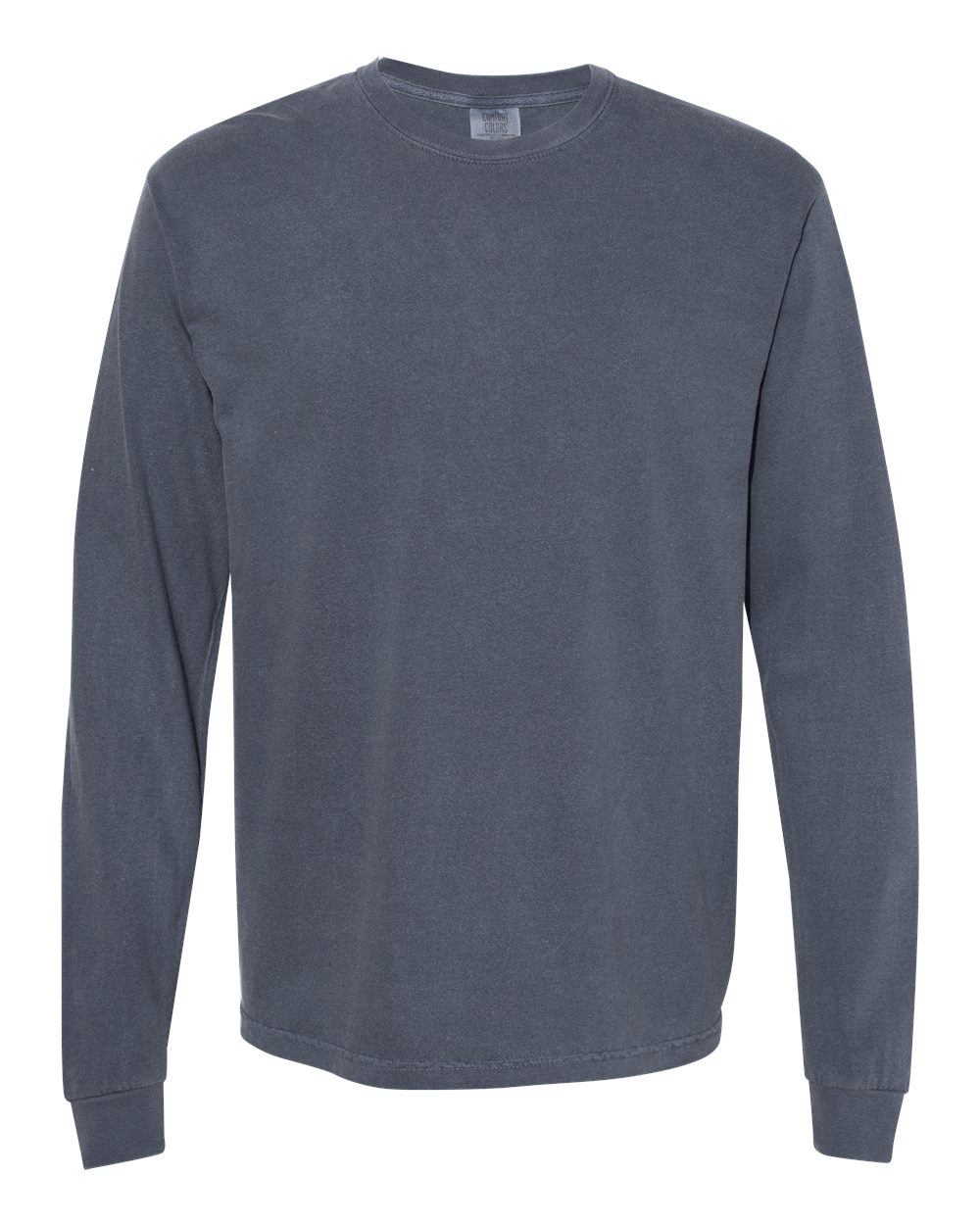 Comfort Colors 6014 Garment-Dyed Long Sleeve T-Shirt in Denim