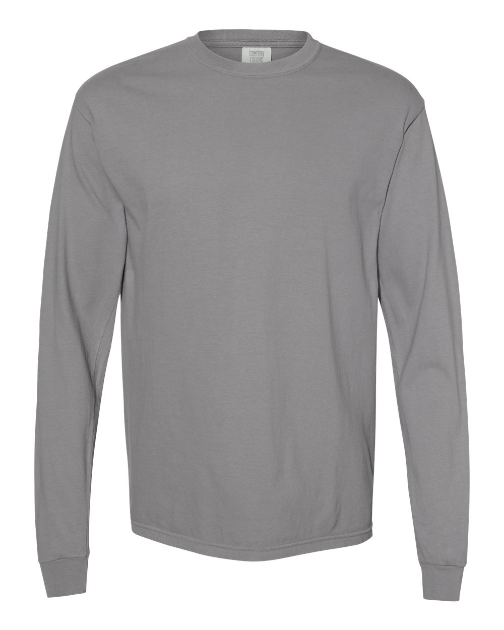 Comfort Colors 6014 Garment-Dyed Long Sleeve T-Shirt in Granite