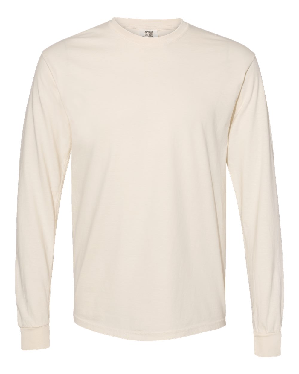 Comfort Colors 6014 Garment-Dyed Long Sleeve T-Shirt in Ivory