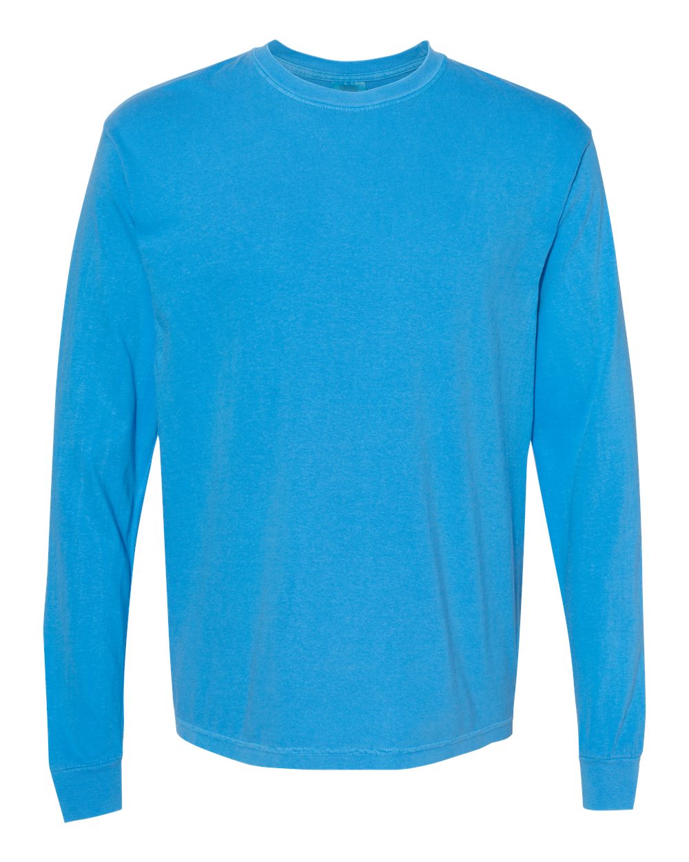 Comfort Colors 6014 Garment-Dyed Long Sleeve T-Shirt in Royal Caribe