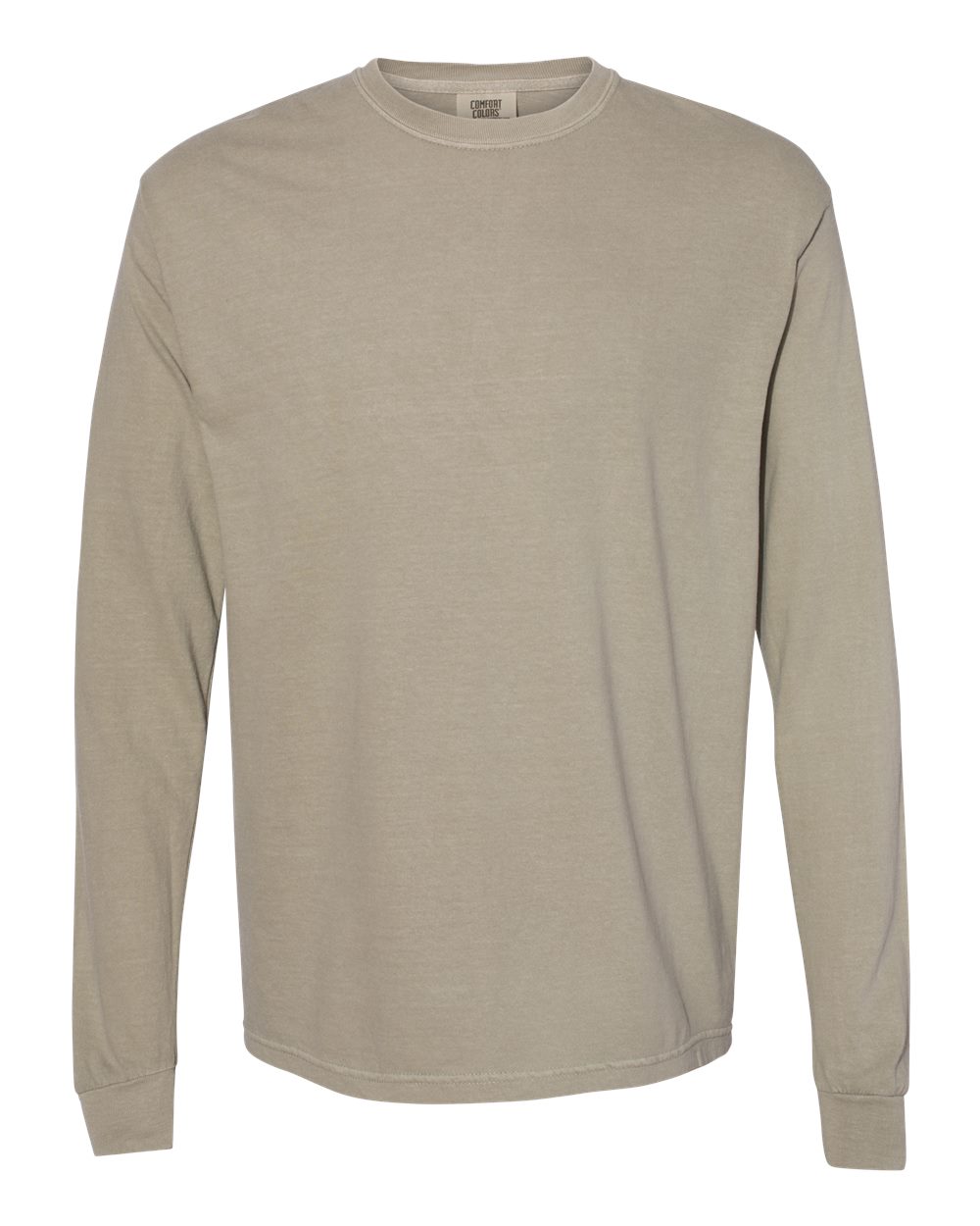 Comfort Colors 6014 Garment-Dyed Long Sleeve T-Shirt in Sandstone