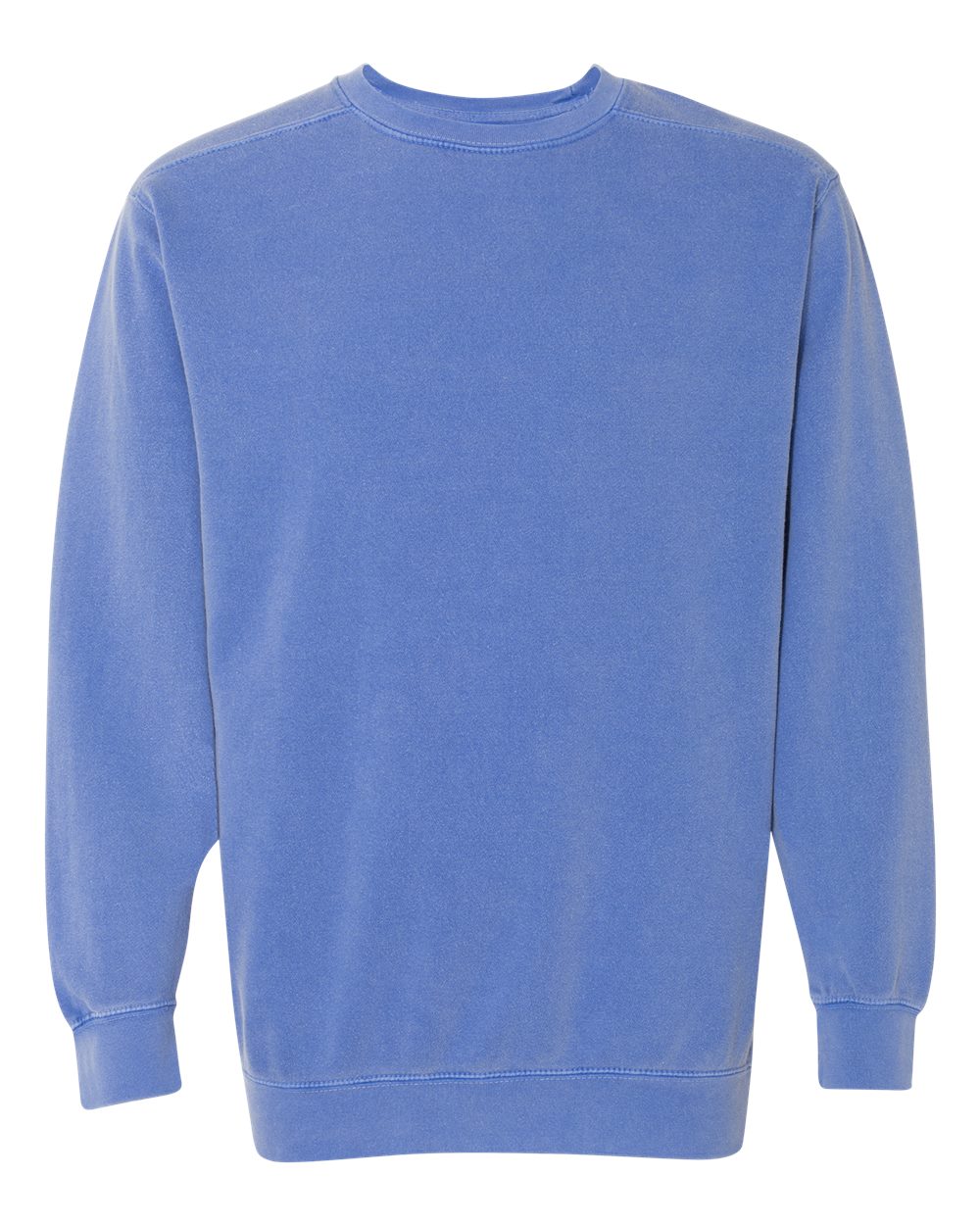 Comfort Colors Garment-Dyed Crewneck Sweatshirt 1566 in Flo Blue