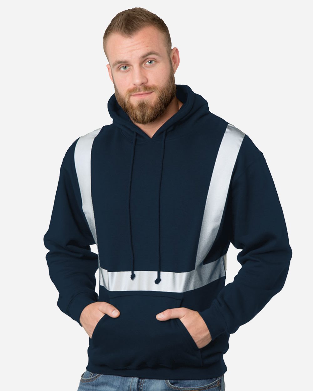 Bayside 3796 USA-Made Hooded Sweatshirt - Dark Ash