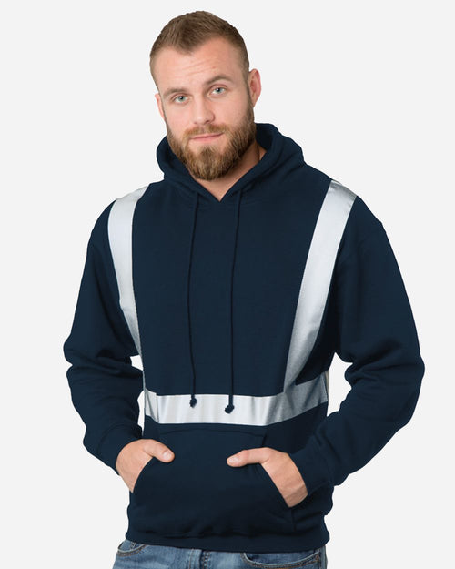 Bayside 3796 USA-Made Hooded Sweatshirt - Dark Ash