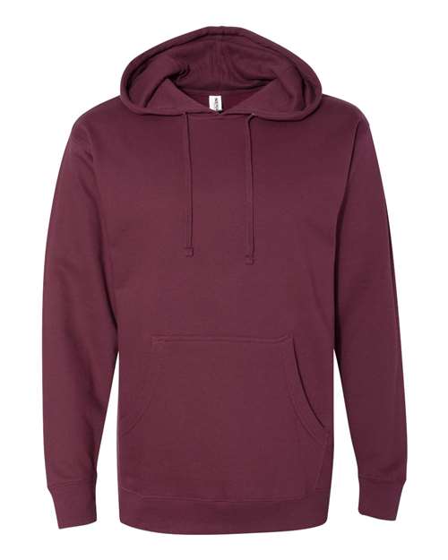 Independent Trading SS4500 Midweight Hooded Sweatshirt in Maroon