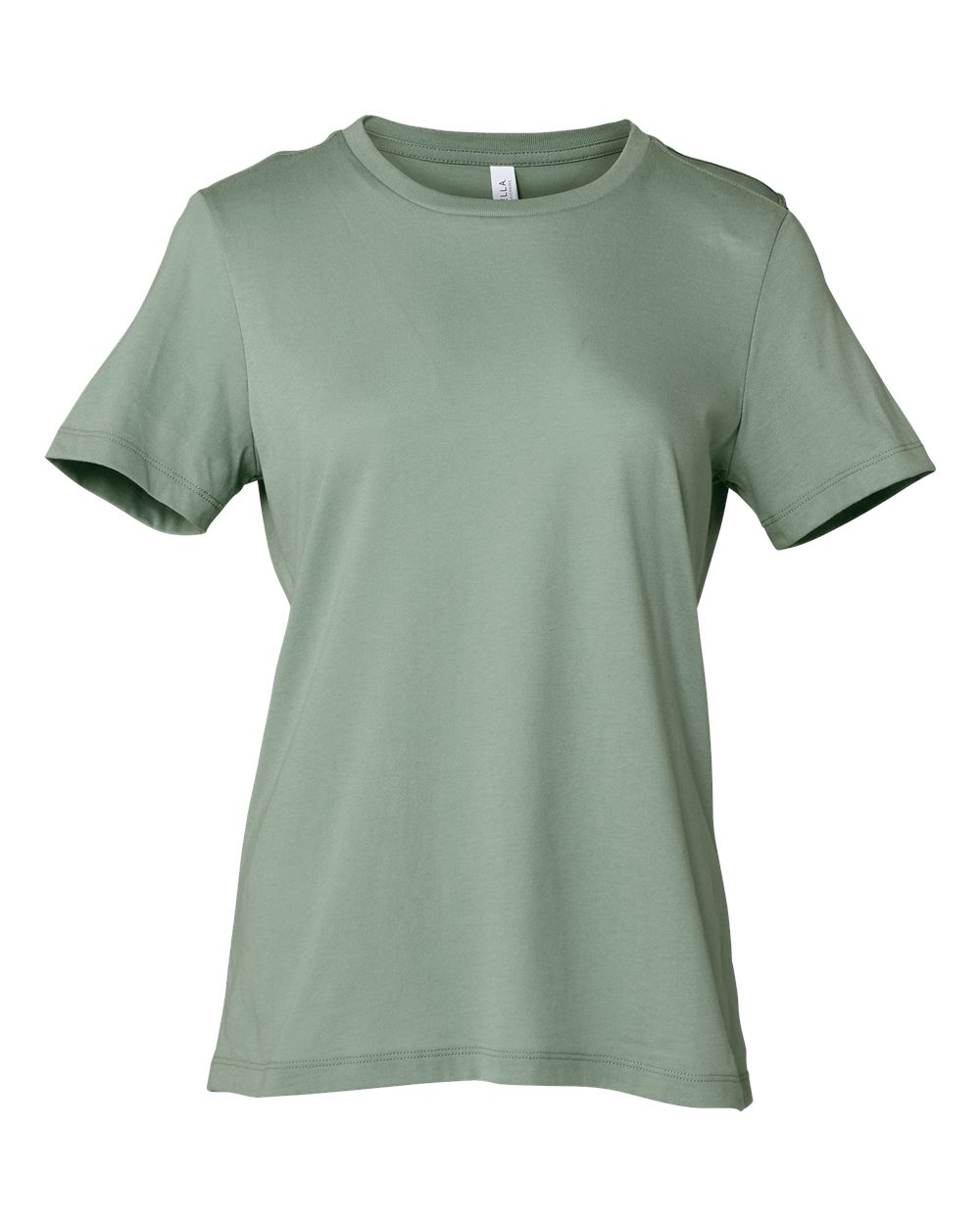 BELLA+CANVAS 6400 Women's Relaxed Jersey T-Shirt in Sage