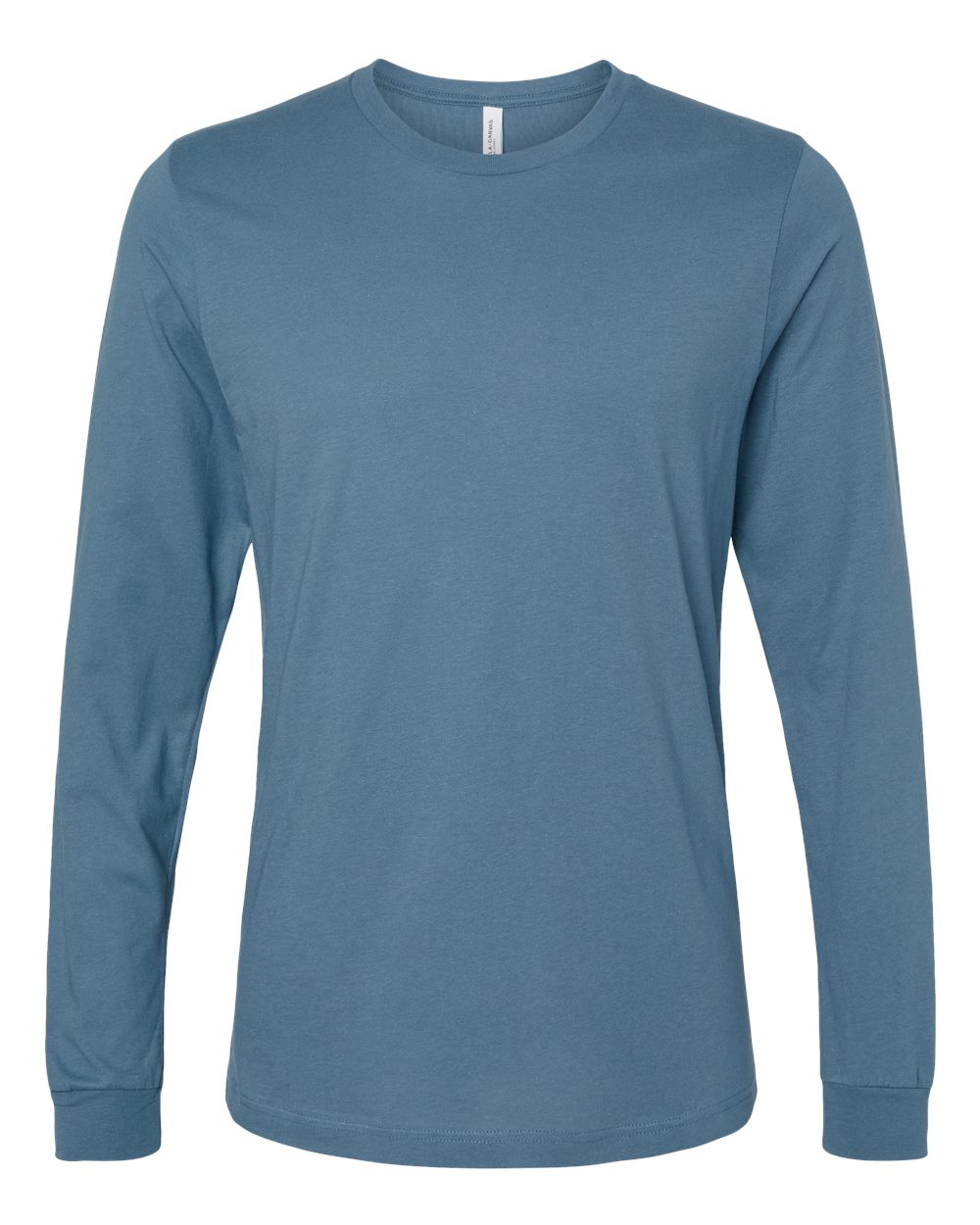 BELLA+CANVAS 3501 Jersey Long Sleeve T-Shirt in Steel Blue