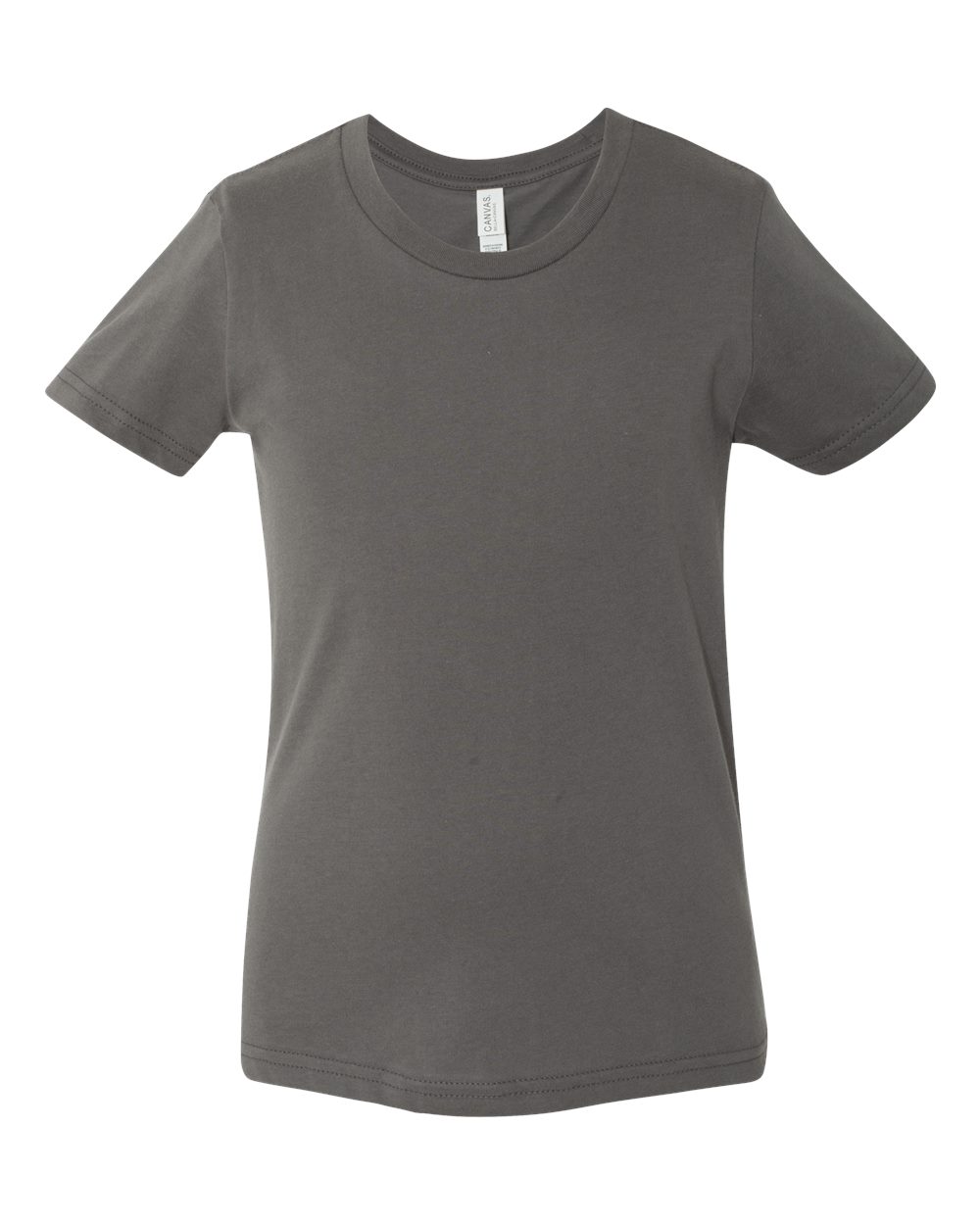BELLA+CANVAS 3001Y Youth Jersey T-Shirt in Asphalt