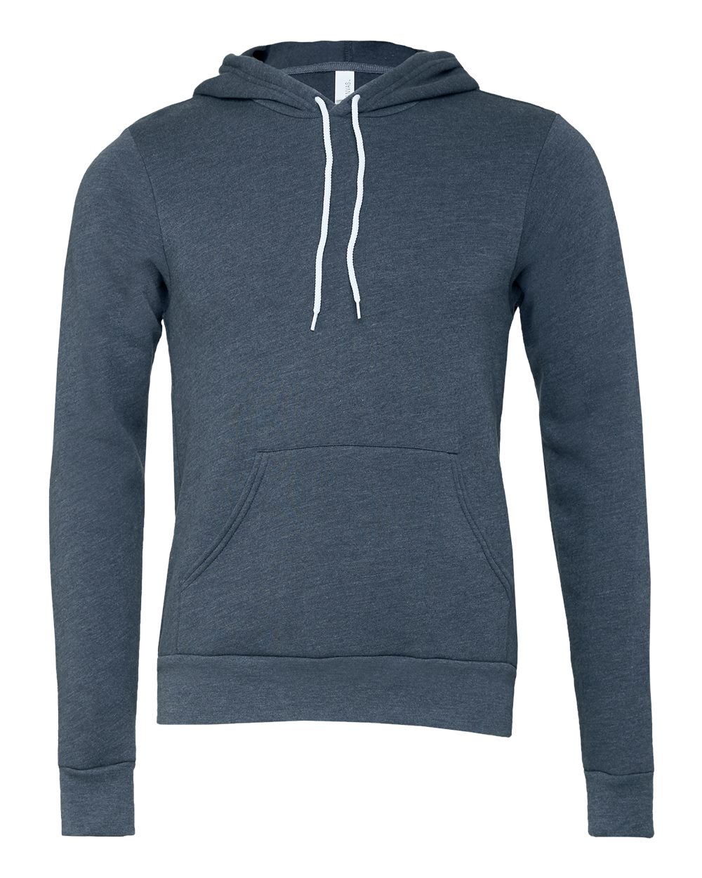BELLA+CANVAS Sponge Fleece Pullover Hoodie 3719 in Heather Navy
