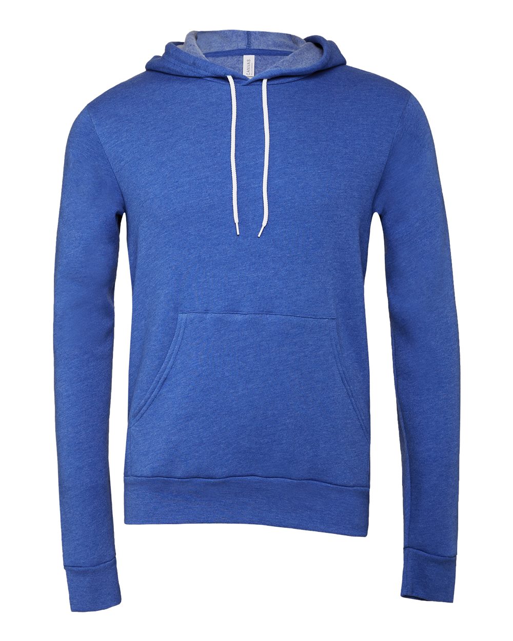 BELLA+CANVAS Sponge Fleece Pullover Hoodie 3719 in Heather True Royal