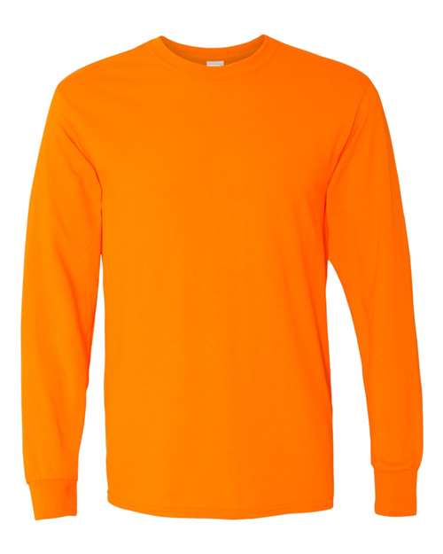 Gildan 5400 Heavy Cotton Long Sleeve T-Shirt in Safety Orange