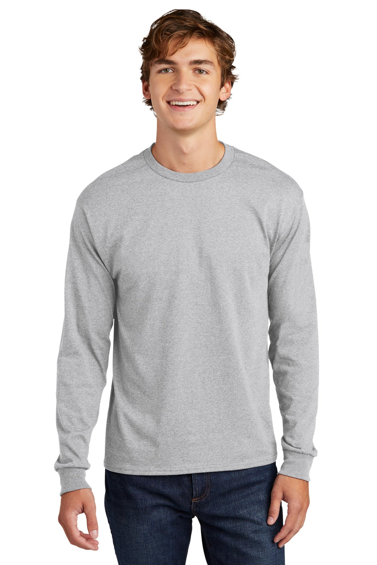 Hanes  Essential-T 100% Cotton Long Sleeve T-Shirt 5286
