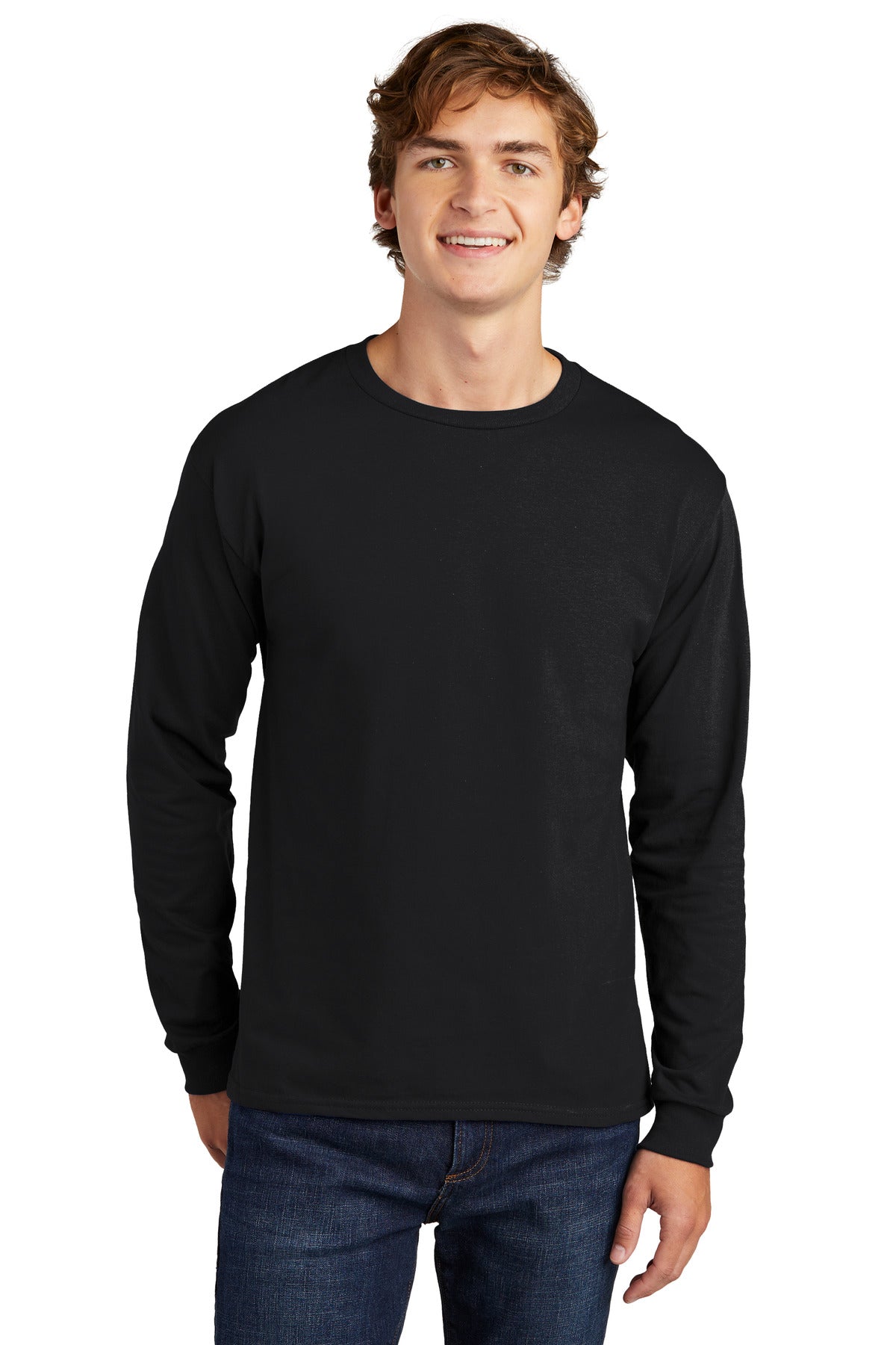 Hanes  Essential-T 100% Cotton Long Sleeve T-Shirt 5286